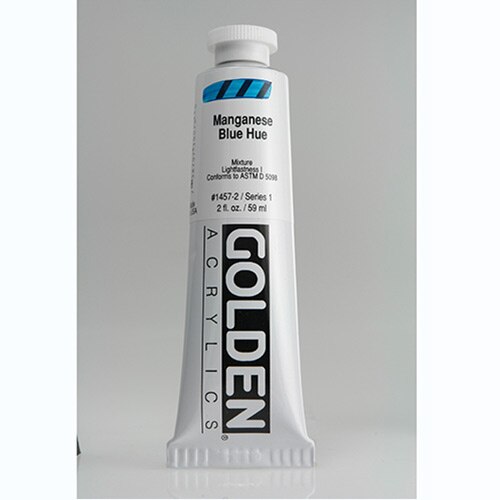 Golden, Heavy Body, Acrylic, Paint, 2oz, Manganese Blue Hue